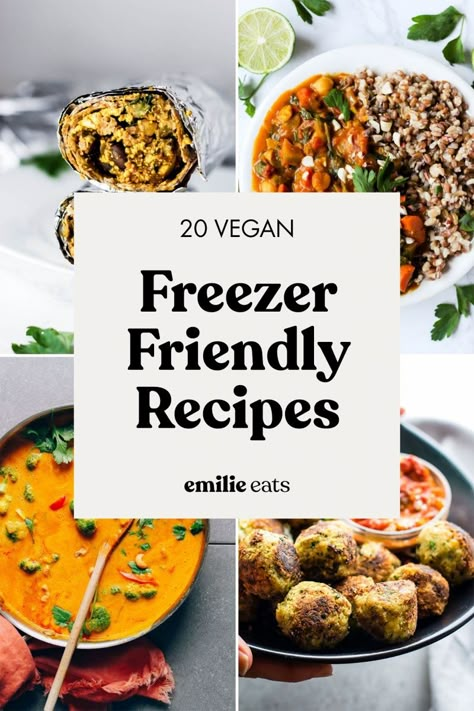 Lentil Freezer Recipes, Freeze Vegan Meal Prep, Vegan Meal Prep Dinner Ideas, Meal Prep Vegetarian Dinner, Meal Prep Freezer Meals Vegetarian, Vegan Meals You Can Freeze, Fall Meal Prep Vegetarian, Make Ahead Vegan Freezer Meals, Favorite Vegan Recipes