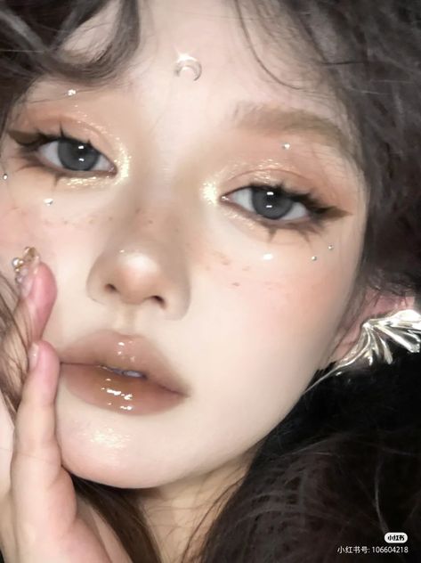 Brown Makeup Looks, Kpop Makeup, Summer Eye Makeup, Concert Makeup, Asian Makeup Looks, Orange Makeup, Douyin Makeup, Birthday Makeup, Ethereal Makeup