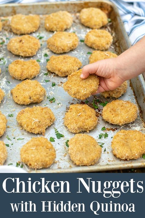 Easy Healthy Chicken Nuggets, Homemade Baked Chicken Nuggets, Appetizers For Two, Summer Food Kids, Homemade Chicken Nuggets Baked, Wife Recipes, Protein Dinners, Mini Meals, Healthier Snacks