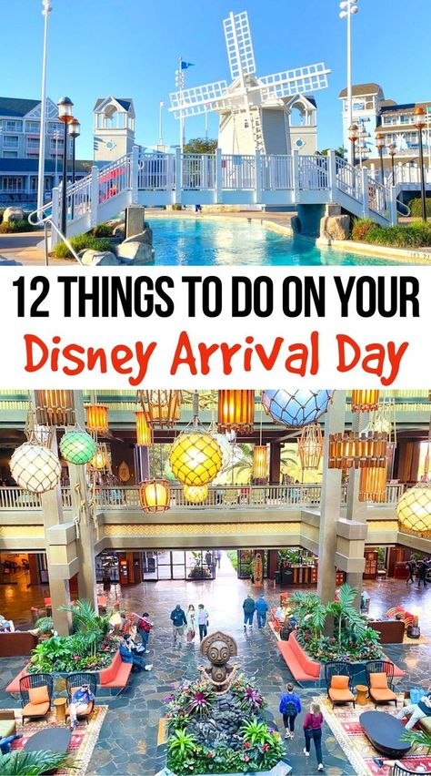 Things to do on Your Disney Arrival Day Disney World For Adults, Disney Universal Studios, Disney Florida, Disney World Vacation Planning, Disney World Restaurants, Family Disney Trip, Orlando Travel, Disneyland Vacation, Disney Trip Planning