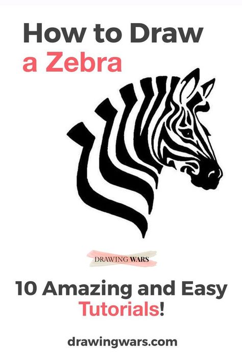 Zebra Painting Acrylics, Zebra Tattoos, Zebra Drawing, Jamaican Art, Zebra Head, Zebra Painting, Witty Remarks, Drawing Tutorials For Kids, Drawing For Beginners