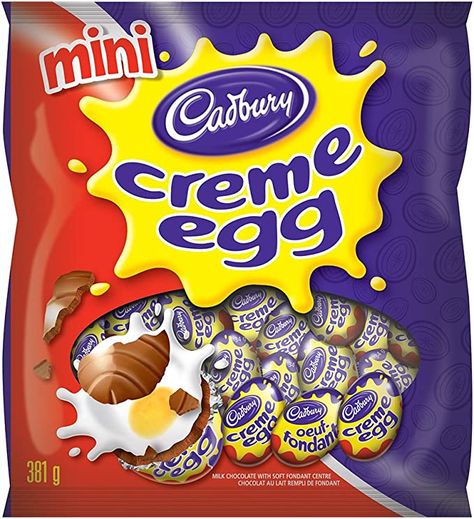 Cadbury Milk Chocolate, Creme Eggs, Chocolate Easter Eggs, Cadbury Eggs, Cadbury Creme Egg, Creamy Eggs, Cadbury Chocolate, Movie Snacks, Cadbury Dairy Milk