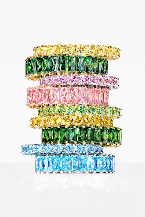 Our mesmerizing savoir-faire shines through in colorful crystals that exude joyful extravagance. #SwarovskiMatrix #Swarovski #SwarovskiJewelry Swarovski Rings, Colorful Crystals, Swarovski Ring, Swarovski Crystal Jewelry, Jewelry Lookbook, Swarovski Jewelry, Kids Jewelry, To Shine, High Jewelry