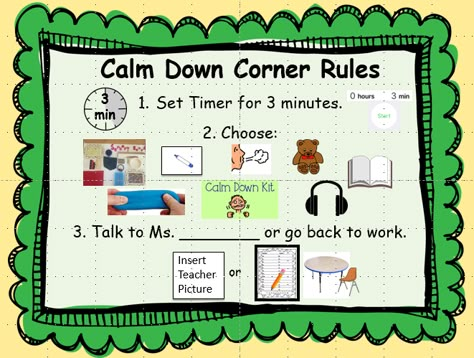 Kindergarten Calm Down Corner, Regulation Station, Calm Down Corner Ideas, Peace Corner, Calm Down Kit, Calm Corner, Calm Classroom, Calming Corner, Conscious Discipline