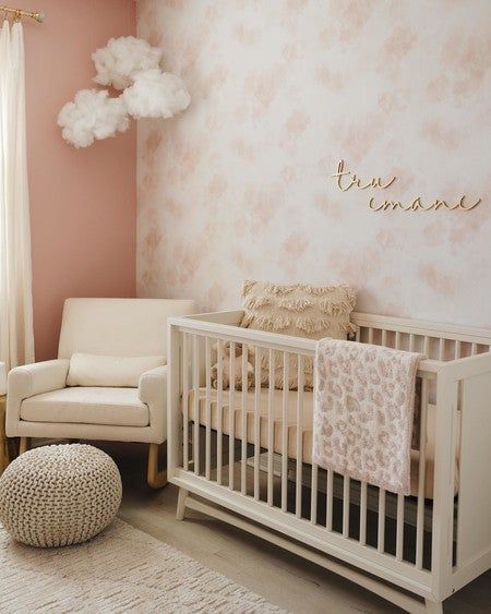 Nursery Ideas Pink, Pink Nurseries, Pink Nursery Ideas, Twin Nursery Room, Pink Nursery Room, Pink Baby Nursery, Girl Nurseries, Girly Nursery