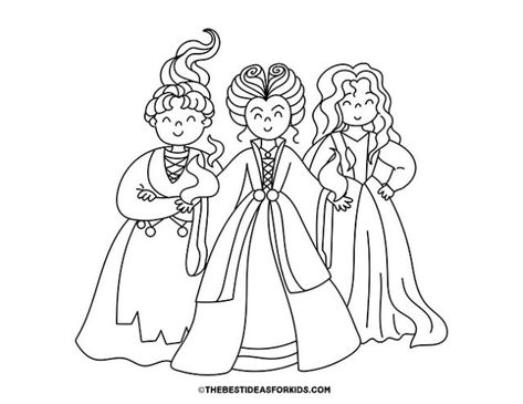 Hocus Pocus Coloring Page Hocus Pocus Flying, Hocus Pocus Coloring Pages, Halloween Color By Number, Cinderella Coloring Pages, Embroidery Things, Vintage Embroidery Transfers, Witch Coloring Pages, Free Kids Coloring Pages, Pumpkin Coloring Pages