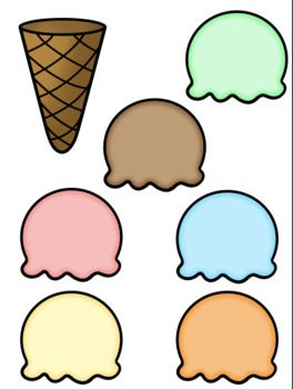 Animal Paper Craft, Ice Cream Template, Cream Images, Paper Craft Ideas For Kids, Ice Cream Images, Ice Cream Crafts, Clip Art Freebies, Teach English To Kids, Ice Cream Scoops