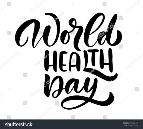 Calligraphy lettering text World Health Day. Scandinavian style concept for 7 April, World Health Day #Ad , #sponsored, #World#Health#text#Calligraphy World Health Day, Calligraphy Lettering, Health Day, Creative Resume Templates, Resume Templates, Lettering Design, Scandinavian Style, Stock Illustration, Royalty Free Stock Photos