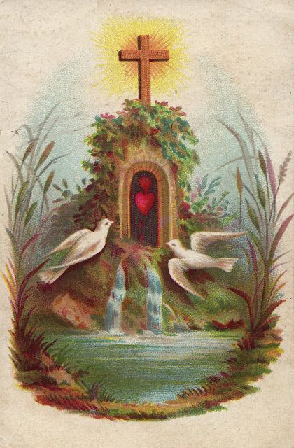 Sacred Heart Art, Traditional Catholicism, Vintage Holy Cards, Parapsychology, Sign Of The Cross, Catholic Images, Christian Images, The Sacred Heart, Sacred Heart Of Jesus