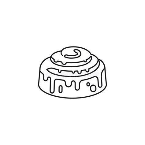 Cinnamon Bun Tattoo, Pastry Tattoo Ideas, Cinnamon Roll Tattoo, Pastry Tattoo, Bun Illustration, Vector Food Illustration, Baking Tattoo, Food Symbol, Branding Workshop