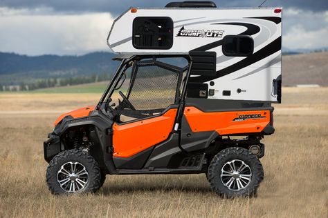 Mini Campers, Kangoo Camper, Kombi Motorhome, Honda Pioneer 1000, Cool Campers, Mini Camper, Camping Ideas, Truck Camper, Camping Survival