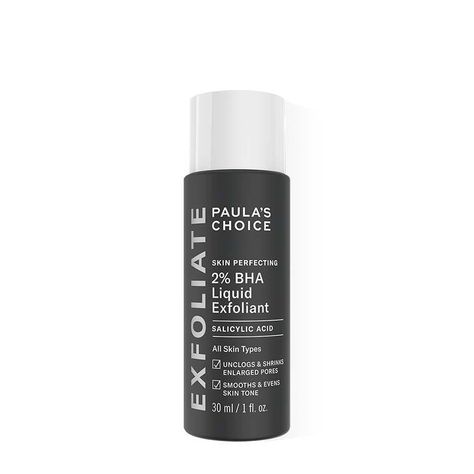 Paula's Choice Skin Perfecting 2% BHA Liquid Exfoliant Best Facial Toner, Bha Liquid Exfoliant, Liquid Exfoliant, Paula's Choice Skincare, For Blackheads, Skin Care Toner Products, Exfoliating Toner, Paula's Choice, Paulas Choice