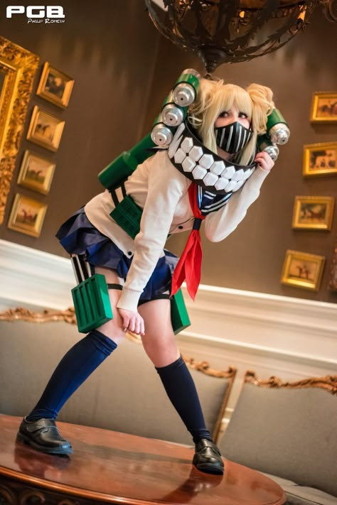 Toga Cosplay   Credit to citrus_v2 on Reddit Toga Outfits, Toga Himiko Cosplay, Himiko Cosplay, Himiko Toga Cosplay, Toga Cosplay, Sakura Haruno Cosplay, Toga Costume, Female Pirate Costume, Beautiful Cosplay