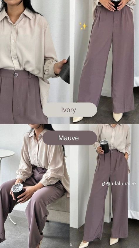 Smart Casual Women Outfits, Stylish Outfits Casual, Smart Casual Women, Modest Casual Outfits, Simple Casual Outfits, Match Outfits, Mix Match Outfits, Colour Combinations Fashion, Color Combos Outfit