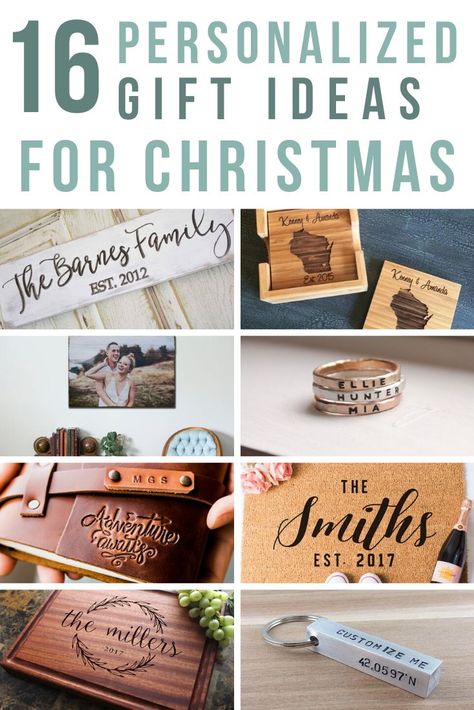 Christmas Gift Ideas | miniandcompany.com Don't wait until the last minute to order your personalized Christmas gifts! The time is now to get your custom orders in. Here are 16 awesome personalized Christmas gifts from Etsy to inspire your holiday shopping! #Christmasgift #giftguide #personalizedgifts Heartfelt Christmas Gifts, Diy Personalized Christmas Gifts, Personalised Xmas Gifts, Christmas Gifts For Teenagers, Time Is Now, Custom Christmas Gifts, Christmas Gift List, Mason Jar Gifts, Client Gifts