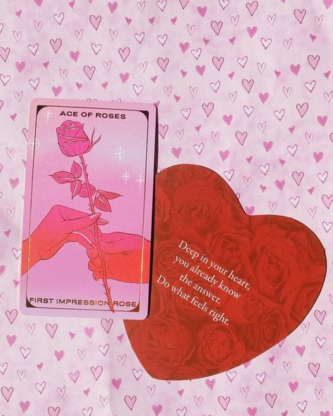 Tarot Reader Aesthetic, Pink Tarot, Reader Aesthetic, Do Everything In Love, Tarot Astrology, Tarot Reader, Love Tarot, Follow Your Heart, Aesthetic Pink