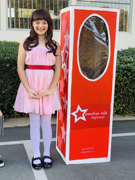 American Girl Halloween Costumes, American Girl Doll Costume, Samantha American Girl Costume, American Girl Doll Halloween Costumes, Anerican Girl, American Girl Doll Trunk, American Girl Halloween, American Girl Doll Costumes, Kirsten American Girl Doll