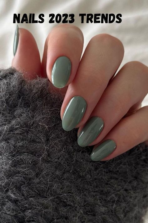 #springnails #nails #trendynails #nails2023trends #nailsideas #nailideas #spring #nail spring nails 2023 gel, early spring nails, march nails spring, spring break nails, trending acrylic nails, minimalist nails, classy nails, short trendy nails, trendy nails ideas, trendy nail art Short Acrylics Ideas Almond, Short Almond Acrylic Nails Fall Colors, Simple Acrylic Nails Solid, Gel Nails Earth Tones, Rounded Green Nails, Gel Nails Solid Color Winter, Short Gel Nails Dark Colors, Simple Short Almond Nails Solid Color, Almond Nails Solid Color Winter