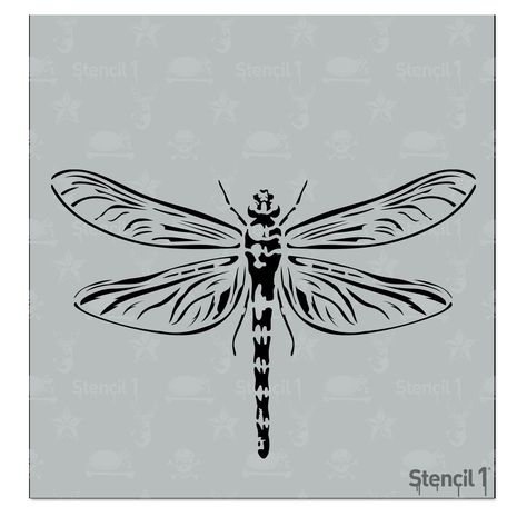 This Stencil1 Dragonfly stencil is great for many surfaces. Layer with another Stencil1 stencil for a more complex design. Made of mylar, this stencil is washable, reusable and compatible with paints, inks, markers, pencils and more. Can be applied to a variety of materials, including wood, paper, fabric, metal, ceramic, concrete and glass. You can even paint it on a t-shirt. They are ideal for kids' rooms, create a mural! Stencil1 is proud to create stencils anyone can use. Artists, Mixed Media Artists, DIY-ers, and Children can use them with simple instructions! These Stencils are also suitable for DIY crafts, scrapbooking, brushing, wall painting, home decor, kids' homework, fabric, and clothing painting, chalk drawing, and more. All of our reusable stencils are made of laser-cut mylar Kids Homework, Chalk Drawings, Stencil Diy, Stencil Template, Stencil Painting, Mixed Media Artists, Stencil Designs, Easy Drawings, Wall Painting