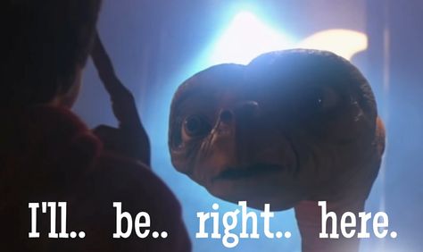 E.T.: The Extra-Terrestrial Albino Gorilla, Et Quotes, E.t Movie, E T The Extra Terrestrial, 80s Icons, Et The Extra Terrestrial, Barbie Quotes, Bear Quote, German Quotes