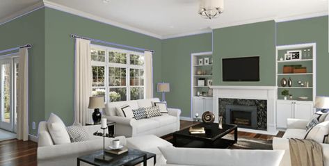 The Top 5 Paint Color Trends For 2020 | Walla Painting Anew Gray Sherwin Williams, Popular Neutral Paint Colors, Best Gray Paint Color, Worldly Gray, Blue Green Paints, Mindful Gray, Small Family Room, Family Room Walls, Best White Paint