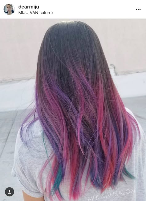 Purple And Pink Ombre Hair, Purple Pink Ombre Hair, Graduated Hair, Game Hairstyles, Blue Tips Hair, Indian Hair Cuts, Hair Stripping, Pink Ombre Hair, Purple Ombre Hair