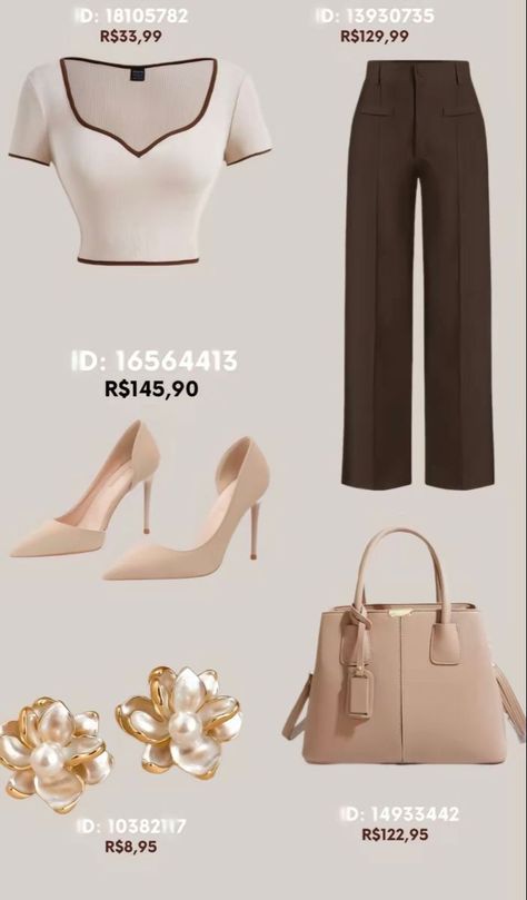 Outfits With Silk Top, Uni Outfits Ideas, Office Clothes Women Business Chic, Shein Elegant Outfits, Shein Old Money Outfit, White Dress Pants Outfit, Zara Sets, Shien Clothes Outfits, Elegant Outfit Casual