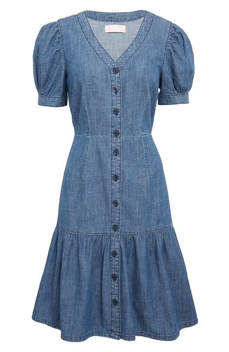 Denim Frocks For Women, Frocks For Women, Womens Blouses Casual, Куклы American Girl, Frock For Women, Silk Shift Dress, Dresses Kids Girl, Fashion Design Clothes, Denim Fashion