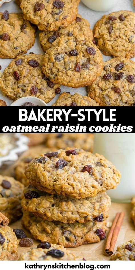 Bakery Style Jumbo Oatmeal Raisin Cookies Oatmeal Raisin Cookies Bakery Style, Oatmeal Raisin Cookies Crunchy, Oatmeal Cookies Bakery Style, Large Batch Oatmeal Raisin Cookies, Copycat Costco Oatmeal Raisin Cookies, Large Oatmeal Raisin Cookies, Bakery Oatmeal Raisin Cookies, Levain Bakery Oatmeal Raisin Cookies, Oatmeal Raisin Cookies With Molasses