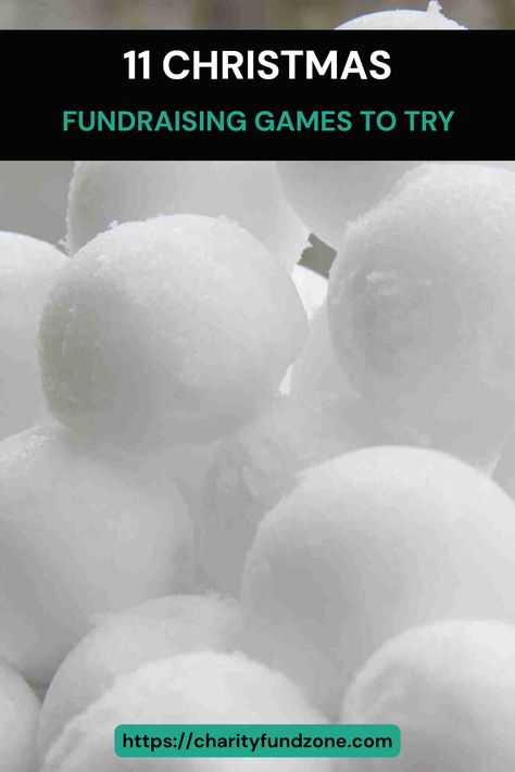 Discover 11 engaging Christmas fundraising games perfect for schools and non-profits looking to brighten the holiday season! These fun activities not only bring joy to the community but also effectively raise essential funds for your organization. From festive challenges to goofy competitions, there's something for everyone in this collection. Enjoy planning holiday parties or gatherings that engage participants while providing fantastic ways to support your cause. Create memorable moments this season with these incredible fundraising ideas! Christmas Fundraising Ideas, Christmas Stall Ideas, Snowball Toss, Fundraising Games, Holiday Bingo, Christmas Trivia Games, Easy Fundraisers, Charity Fund, Festive Activities