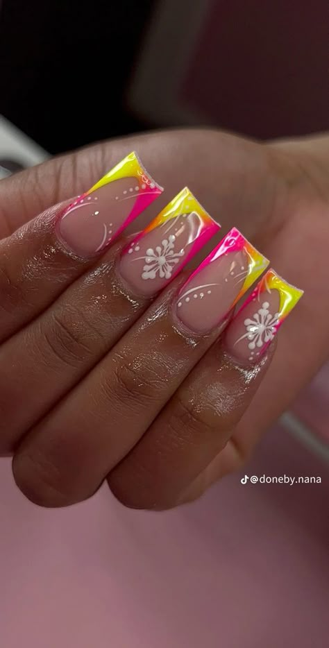 Duck Nails, Colored Acrylic Nails, Pretty Nail Art Designs, Acrylic Nails Coffin Pink, Vacation Nails, Unique Acrylic Nails, Pretty Nail Art, Short Acrylic Nails Designs, Pastel Nails