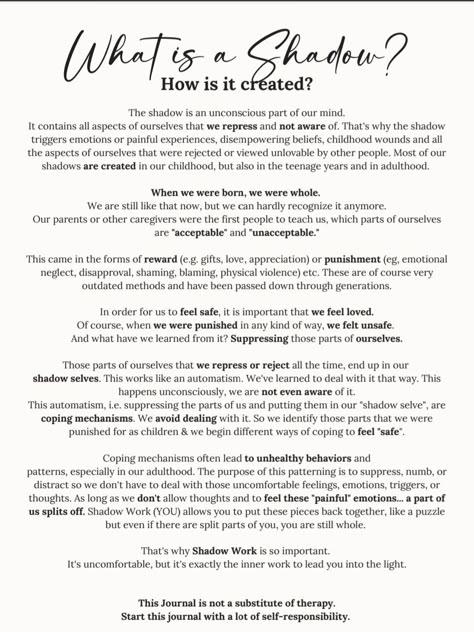 Ego Affirmations, Alter Ego Ideas, Person Centered Therapy, Human Services Degree, When A Flower Doesn't Bloom, Journal Shadow Work, Focusing On Yourself Quotes, Dealing With Emotions, Black Binder