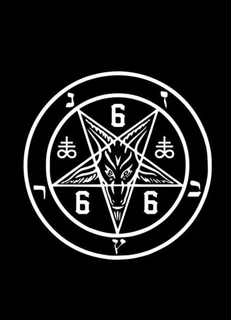 666 Tatoos, Symbol Satanic, Black Magic Symbols, Satanic Pfp, 666 Aesthetic, Satanic Tattoo Design, Punk Bands Logos, Satanic Symbols, Satanic Tattoos