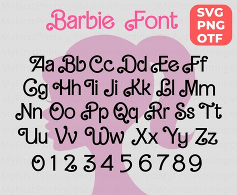 Barbie Lettering, Free Svg Fonts, Svg Fonts, Font Letters, Alphabet Font, Alphabet A, Club Card, American Flag Background, Printable Letters