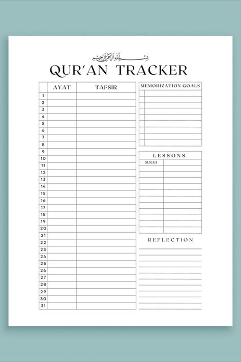 VISIT LINK ABOVE FOR MORE INFO! Explore more Islamic Trackers on my Etsy shop: Lamsat Layan (shop link available in my bio) Thank you! Studying Quran, Quran Planner, Quran Tracker, 2025 Journal, Prayer Tracker, Islamic Journal, Books On Islam, Quran Journal, Muslim Quran