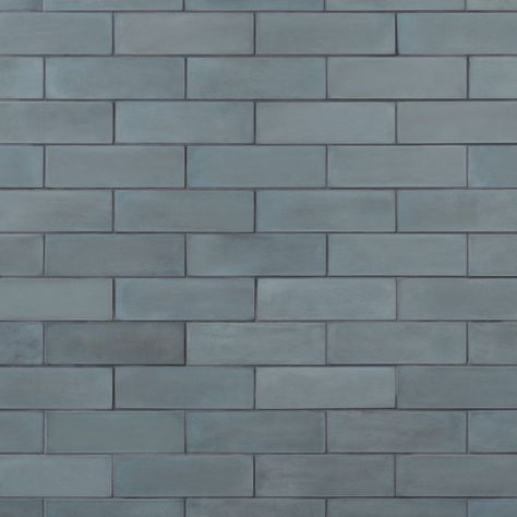 Buy Color One Teal Blue 2x8 Matte Cement Tile | TileBar.com Handmade Tile Backsplash, Slate Backsplash, Modern Floor Tiles, Artmore Tile, Backsplash With White Cabinets, Modern Backsplash, Bath Inspiration, Subway Tiles, Grey Tiles