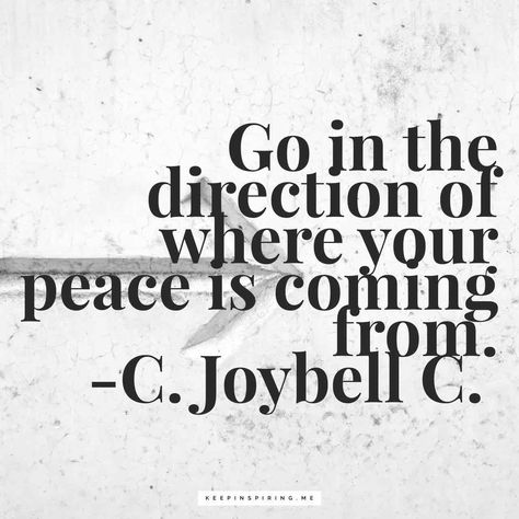 Peace quote "Go in the direction of where your peace is coming from" Peace And Strength Quotes, Love Peace Quotes, Peace Quote, Peace Meaning, Calm Your Mind, Minding Your Own Business, Encouraging Quotes, Soul Searching, Make Peace