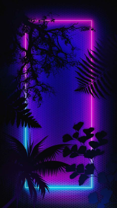 Neon Frame Rectangle IPhone Wallpaper HD - IPhone Wallpapers : iPhone Wallpapers Neon Sign Iphone Wallpaper, Neon Outline Wallpaper, Wallpaper Photo Frame, Neon Lounge, Creative Wallpaper Ideas, Bali Party, Bar Arcade, Easter Wallpaper Aesthetic, Spring Phone Wallpaper