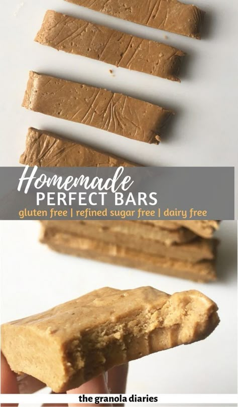 Perfect Bar Recipe, Homemade Protein Bars Healthy, Perfect Bars, Bars Gluten Free, Healthy Protein Bars, Peanut Butter Protein Bars, Protein Bars Homemade, Protein Bar Recipes, Healthy Food Facts