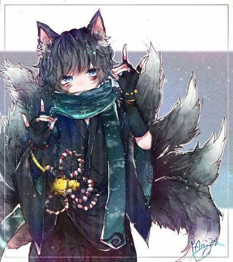 Anime Fox Boy, Anime Cat Boy, Neko Boy, Cat Boy, Art Manga, Cat Boys, Anime Wolf, Anime People, Anime Cat