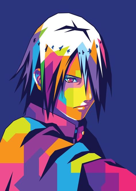 Naruto Canvas Painting, Naruto Canvas, Wpap Pop Art, Shippuden Sasuke, Anime Painting, Best Naruto Wallpapers, Wpap Art, Naruto Uzumaki Hokage, Naruto Sketch