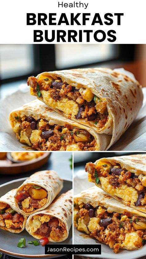 Enjoy a nutritious start to your day with these healthy breakfast burritos! Using whole wheat tortillas and fresh ingredients, these savory rolls are a wholesome option packed with flavor. Fill them with scrambled eggs, a variety of veggies, and lean proteins for a satisfying meal that keeps you energized. Perfect for meal prep, these burritos can be frozen and reheated, making them a convenient choice for busy mornings. Elevate your breakfast routine with this healthy twist on a classic favo... Savory Rolls, Healthy Breakfast Burrito, Wheat Tortillas, Breakfast Burritos Recipe, Whole Wheat Tortillas, Breakfast Brunch Ideas, Breakfast Routine, Burritos Recipe, Fresh Salsa