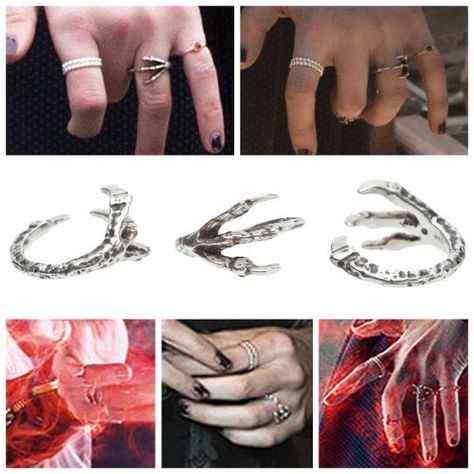 Wanda Maximoff Jewelry, Scarlet Witch Jewelry, Wanda Maximoff Style, Wanda Rings, Wanda Maximoff Hands, Wanda Maximoff Rings, Diy Fantasia, Scarlet Witch Costume, Witch Ring