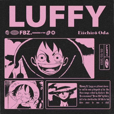 Luffy Graphic Poster on Behance Luffy Graphic Design, One Piece Poster Aesthetic, Graphic Design Jewelry, Graphic Design Posters Anime, One Piece Graphic Design, Anime Design Graphic, Luffy Illustration, Manga Graphic Design, One Piece Widget