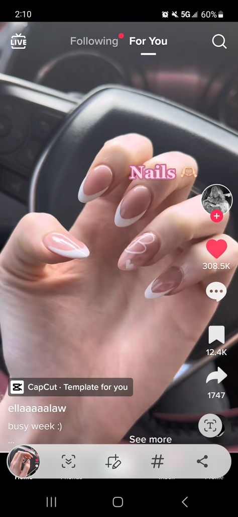 Oval Acrylic Nails With Initial, Nail Ideas With Initial Almond, Almond Nails Designs With Initial, Nail Inspo Bf Initial, Nails Idea With Initials, Boyfriend Initial Nails Almond, Almond Acrylic Nails With Initial, Almond French Tip With Initial, Short Almond Nails With Initial