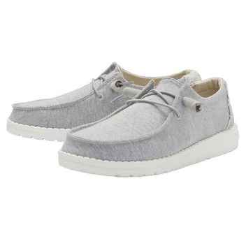 Hey Dudes, Summer Sneakers, Most Comfortable Shoes, Hey Dude, Grey Shoes, Elastic Laces, Brown Shoe, Grey Women, Toe Designs