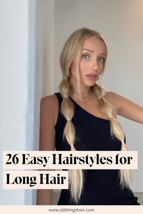 Quick And Easy Hairstyles, Long Hai, Easy Summer Hairstyles, Work Hairstyles, Hairdo For Long Hair, Very Long Hair, Hairstyles For Long Hair, Easy Hairstyles For Long Hair, Makati