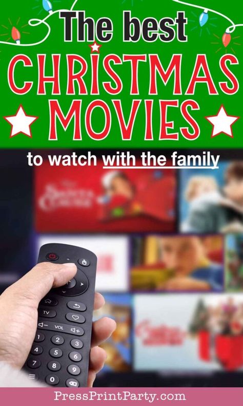 The Best Family Christmas Movies List for a Mom-Approved Movie Night. Have a great family movie night watching Christmas movies. Some older classic and newer favorites are on this list. Rather than a free for all, I decided on 3 sections. Great family Christmas movies I can recommend with no reservations, the holiday movies that may require some parental guidance (maybe wait until kids are older), and great Christmas animated shorts. Press Print Party! Veggietales Christmas, Best Family Christmas Movies, Movie Night Christmas, Christmas Party Inspiration, Amazing Race Party, Watching Christmas Movies, Holidays Decorations, Christmas Movies List, Christmas Animated