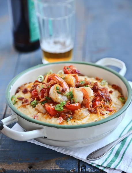 Pimento Cheese Shrimp and Grits Recipe – Callie's Hot Little Biscuit Pimento Cheese Grits, Cheese Shrimp, Shrimp N Grits Recipe, Edisto Island, Grits Recipe, Shrimp Grits, Cheese Grits, Shrimp And Grits, Shrimp N Grits