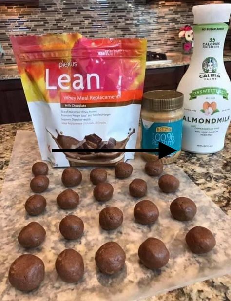 LEAN chocolate PB protein balls ￼ 🟣4 scoops of Chocolate Plexus Lean 🟣2-3 tablespoons of peanut butter (or any nut butter) 🟣Splash of milk (any type) - add more if needed Roll into balls and refrigerate Pb Protein Balls, Peanut Butter Protein Snacks, Protein Meal Replacement, Plexus Worldwide, Protein Meal, Lean Meals, Protein Balls, Peanut Butter Protein, Meal Replacement Shakes